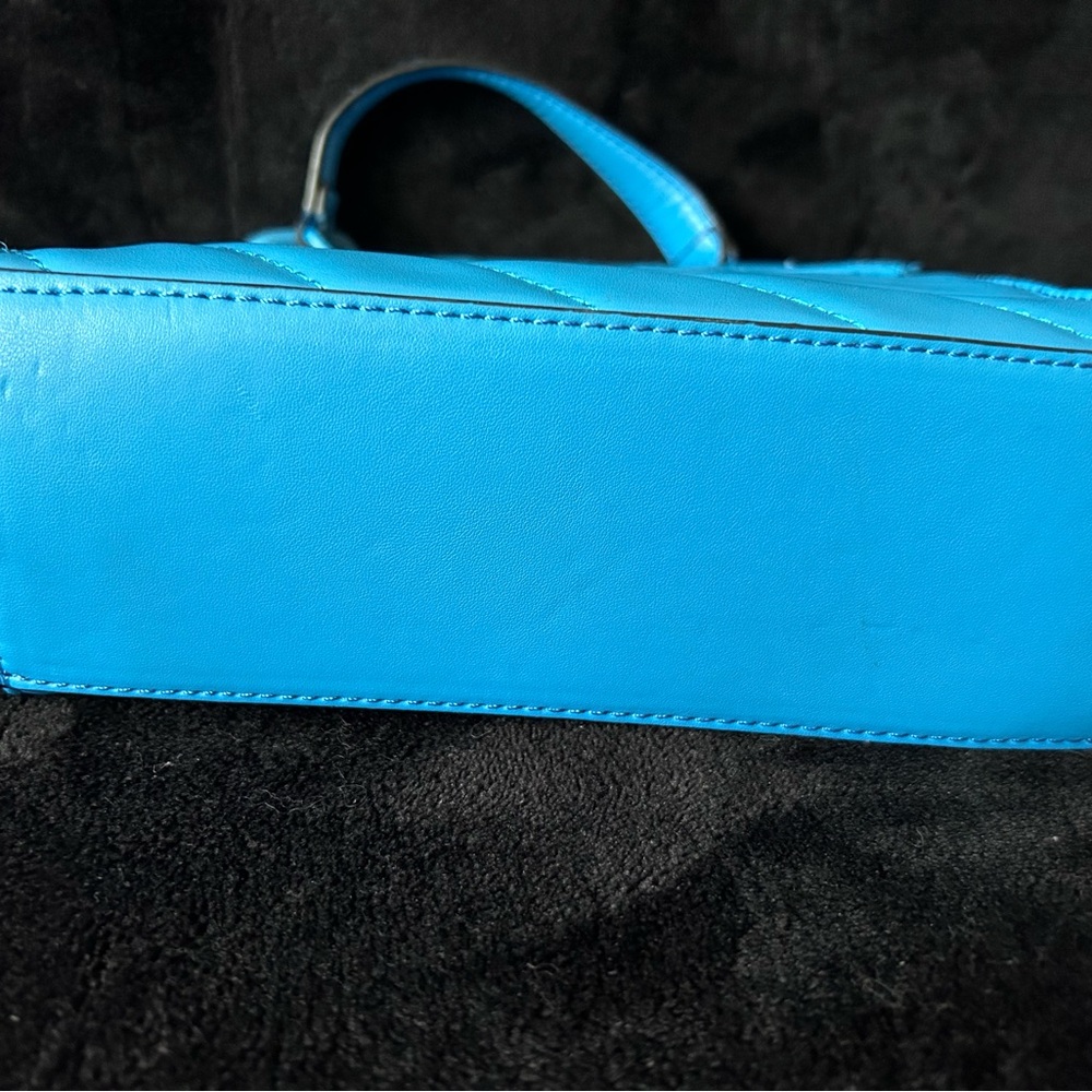 ALDO Sky Blue Quilted Chain-Handle Crossbody Bag - Picture 6 of 7